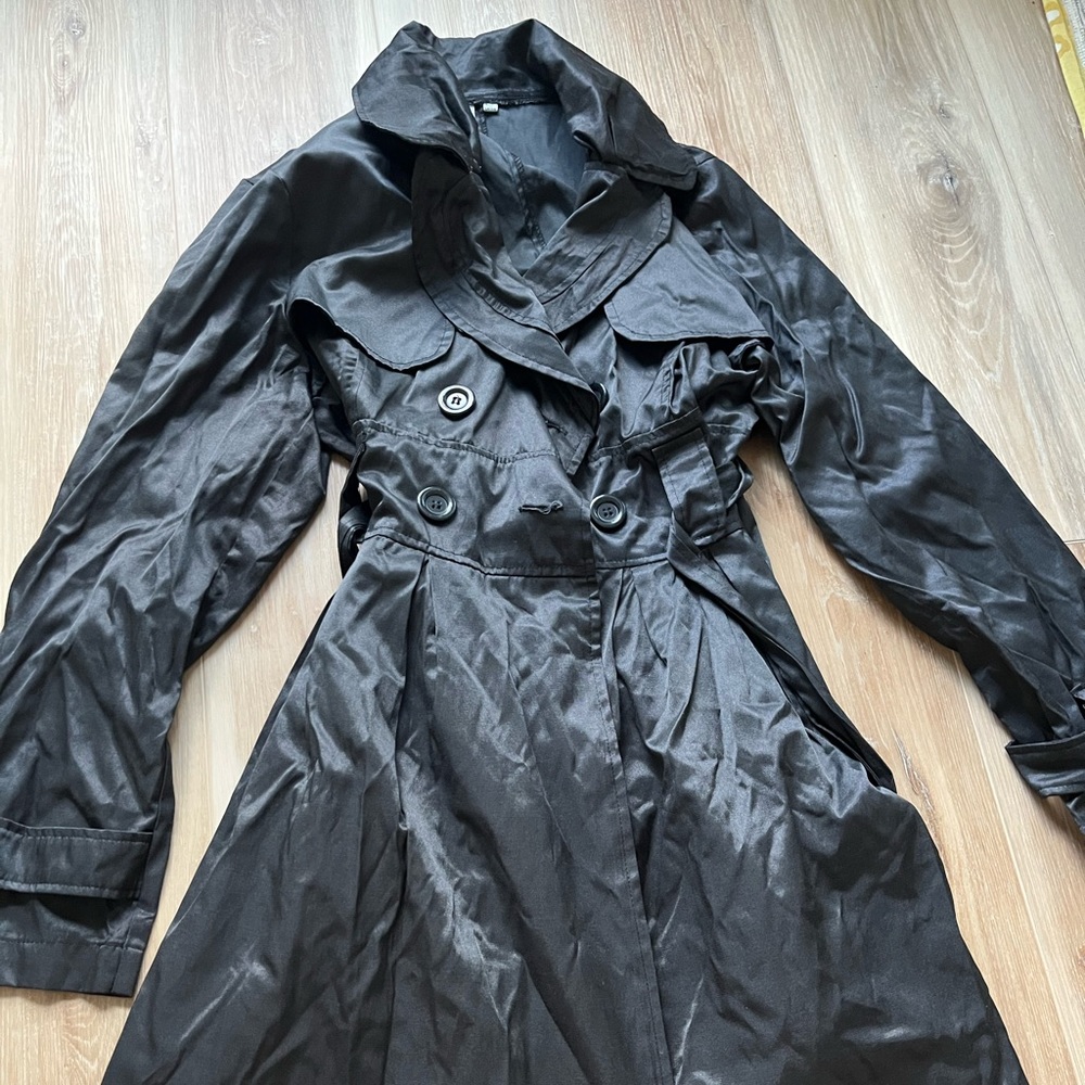 Water resistant classy trench coat.